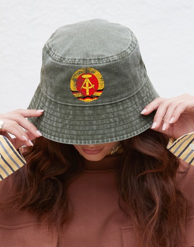 Ddr vintage bucket hat angler - ddr,